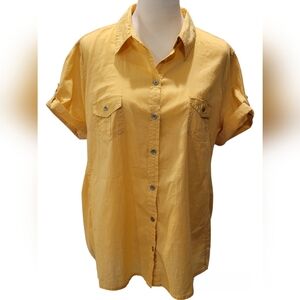 100% Cotton Button Up Shirt with 2 Pockets